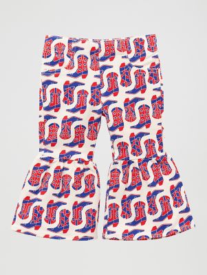 Little Girl's Print Ruffle Flare Jean from Wrangler - $24.99