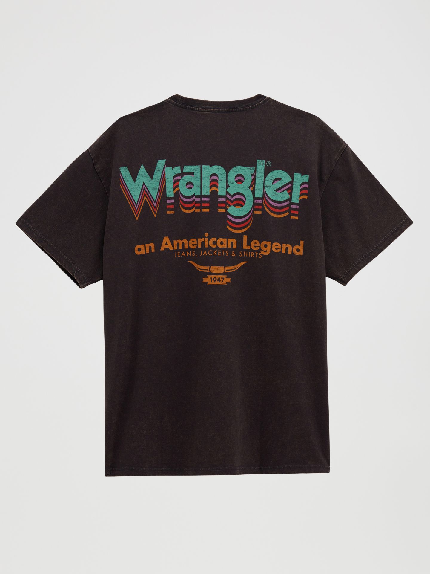 Мужская футболка Wrangler American Legend Vintage Fit Back Graphic, цвет: Призрачный варёный — фото 5