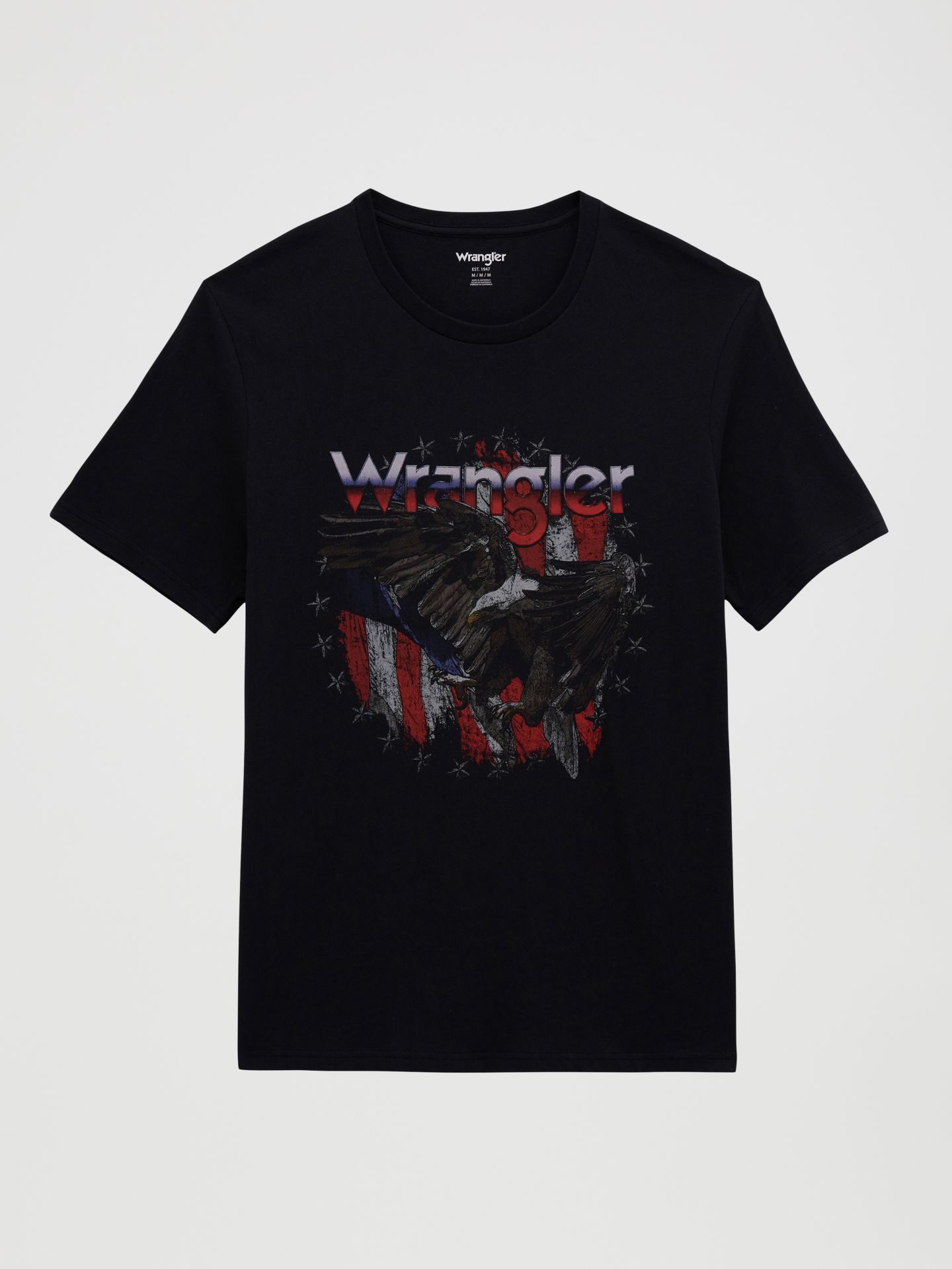 Мужская футболка Wrangler Eagle Landing Graphic, цвет: Угольно-чёрный — фото 1
