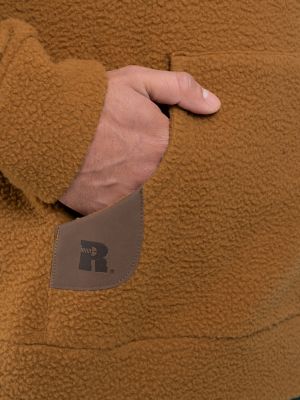 Men's RIGGS WORKWEAR&reg; Sherpa Pullover Hoodie in Duck Brown