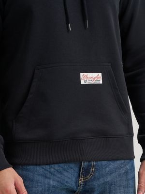 Fit For Champions Pullover Hoodie in Jet Black