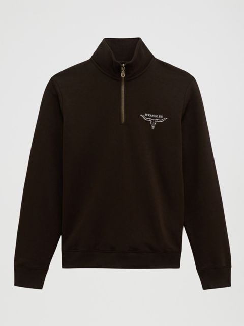 Мужские свитеры Wrangler Longhorn Wrangler Quarter-Zip Fleece Pullover
