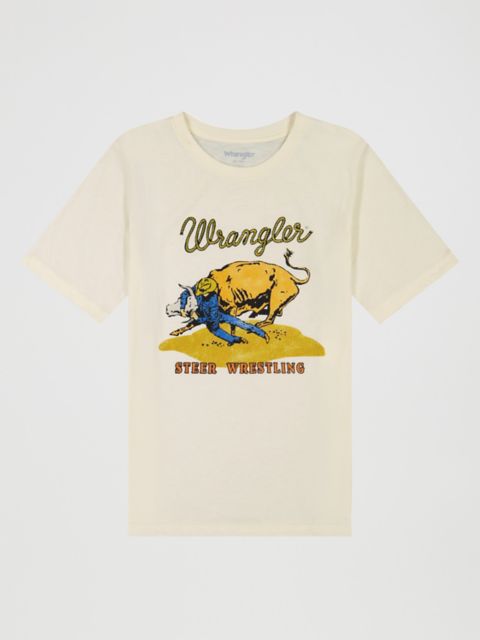Детские футболки Wrangler Boy's Steer Wrestling Graphic T-Shirt
