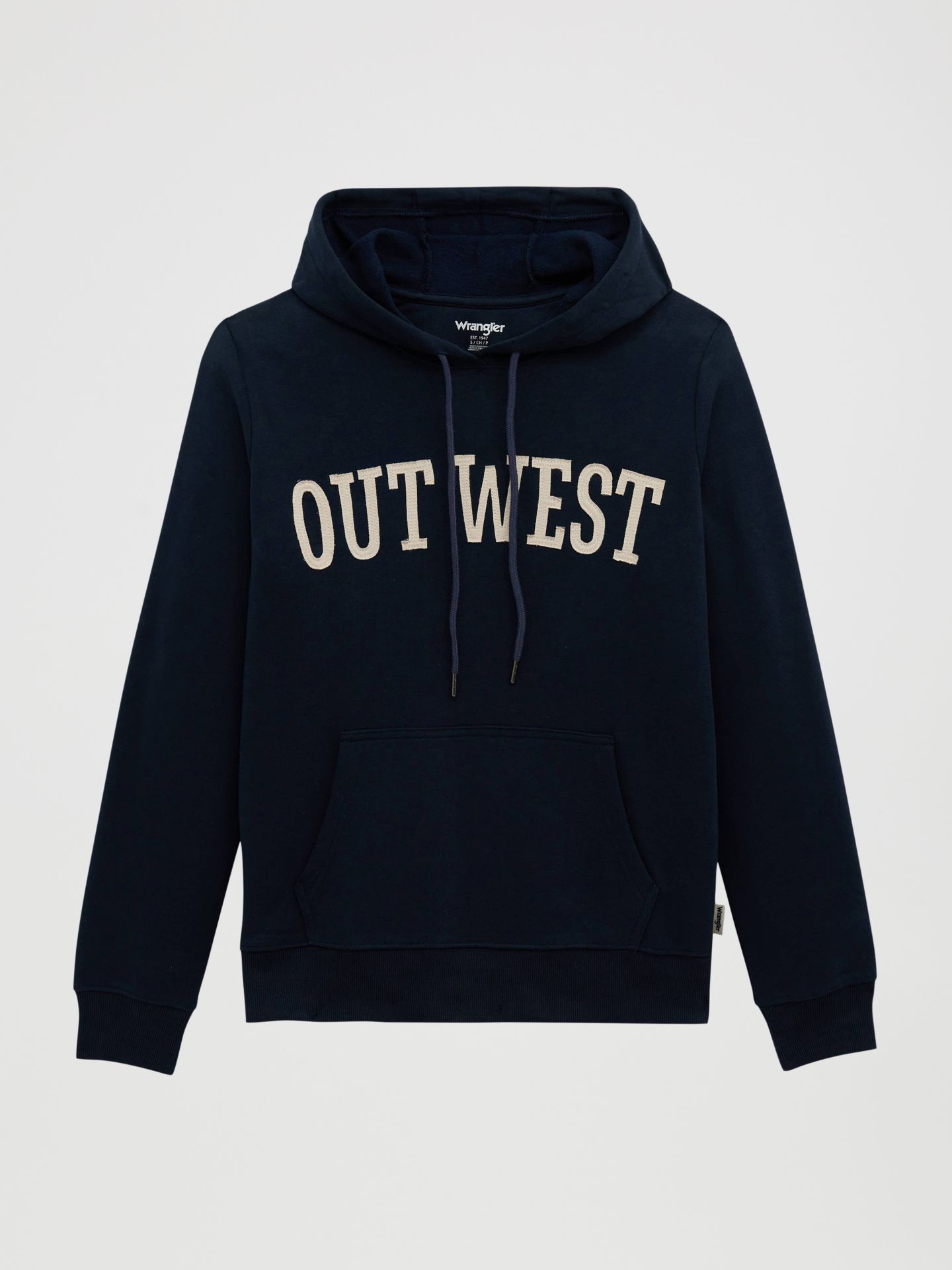 Женское худи Wrangler Outwest Graphic Pullover, цвет: Тёмный сапфировый — фото 1
