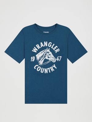 Boy's Wrangler Country Graphic T-Shirt in Stargazer Heather