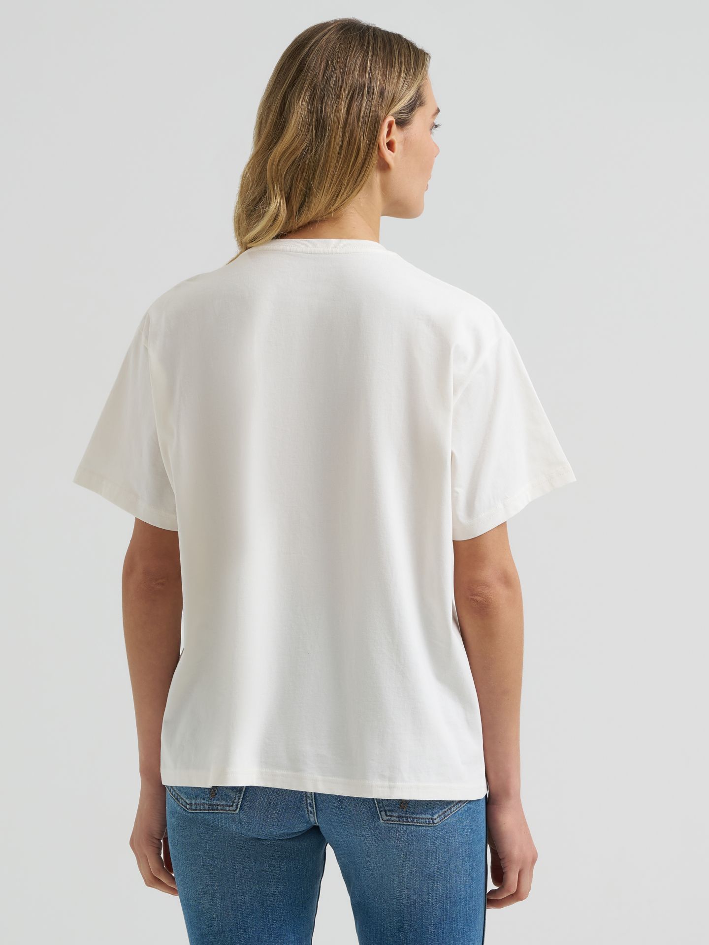 Женская футболка Wrangler Timeless West Girlfriend Graphic, цвет: Egret — фото 3
