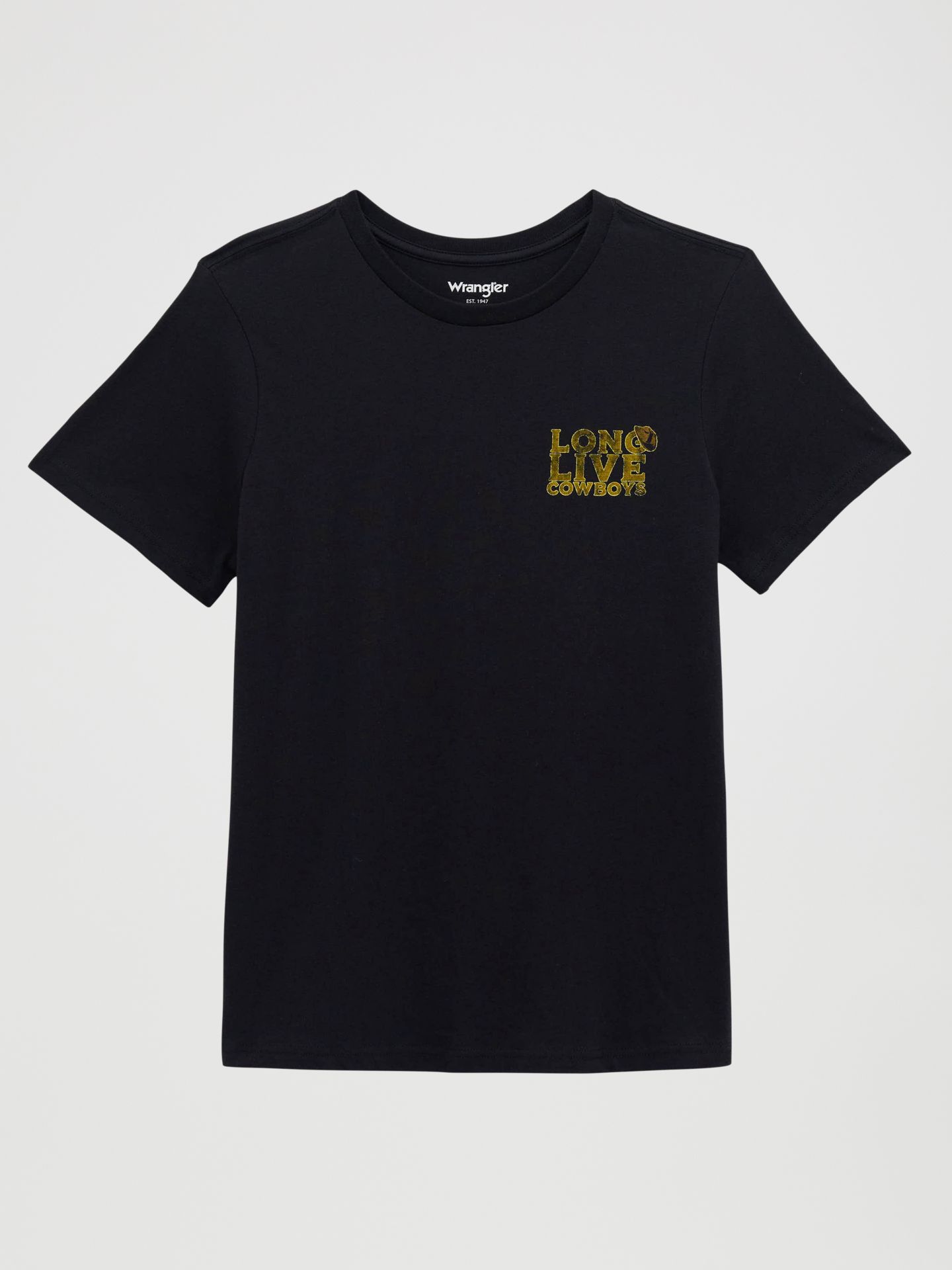 Женская футболка Wrangler Sunset Rider Reg Fit Back Graphic, цвет: Чёрный — фото 2