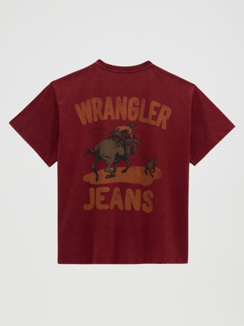 Женские футболки Wrangler Gallopping Girlfriend Back Graphic Tee