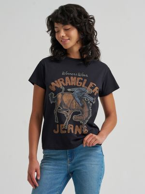 Throwback Cowgirl Retro Reg Fit Graphic Tee