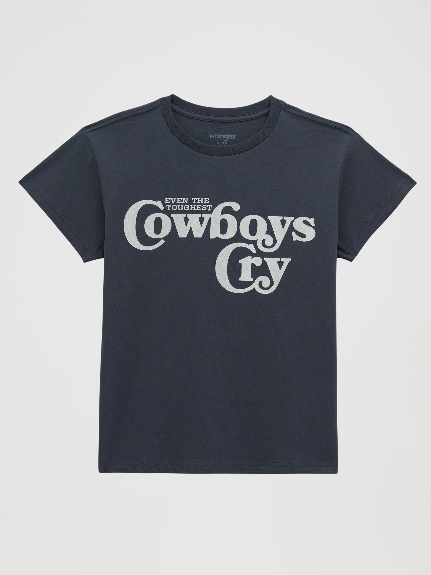Женская футболка Wrangler Cowboys Cry Retro Reg Graphic, цвет: Синий — фото 2