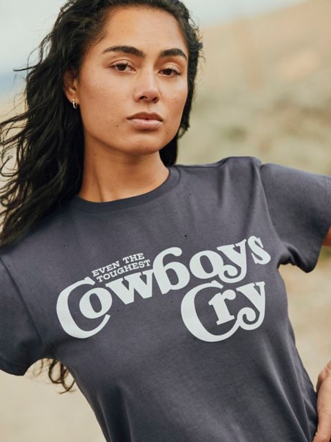 Женские футболки Wrangler Cowboys Cry Retro Reg Graphic Tee