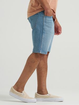 Men's Wrangler Relaxed Fit Denim Jean Shorts – Dark Blue, Multiple Waist Sizes (30-44), 100% Cotton