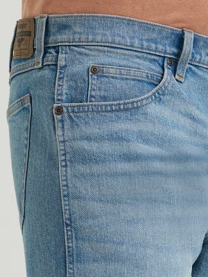Mens 5 Star Relaxed Denim Short:Stonewash Light:38:10 alternative view 5