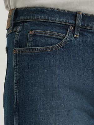 Men's Wrangler&reg; Five Star Premium 5-pocket Relaxed Denim Short in Tinted Dark alternative view 5