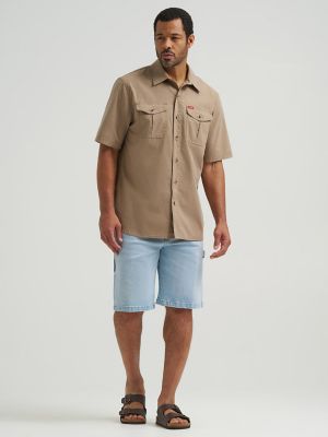 Men's Wrangler® Five Star Premium Carpenter Shorts | Light Wash