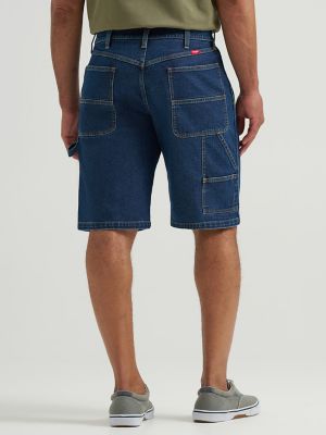Men's Wrangler&reg; Five Star Premium Carpenter Shorts in Dark Denim alternative view 2
