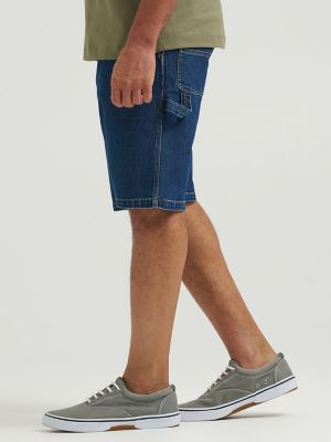 Men's Wrangler&reg; Five Star Premium Carpenter Shorts in Dark Denim alternative view 4