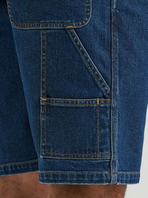 Men's Wrangler&reg; Five Star Premium Carpenter Shorts in Dark Denim alternative view 7