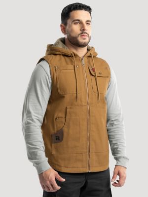 Men's RIGGS Workwear® Hooded Sherpa Lined Vest | Men's JACKETS