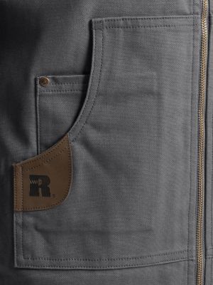 Men's RIGGS Workwear&reg; Hooded Sherpa Lined Vest in Charcoal Grey
