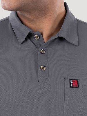 Men's RIGGS Workwear&reg; Performance Pocket Polo in Charcoal