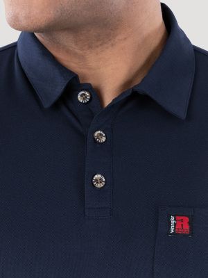 Men's RIGGS Workwear&reg; Performance Pocket Polo in Navy alternative view 4