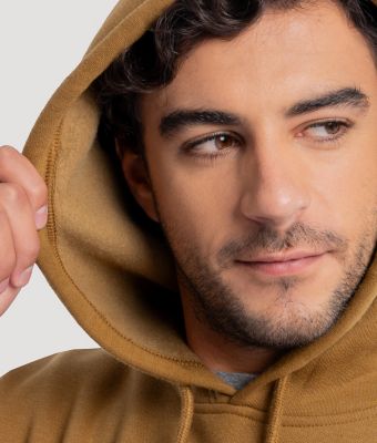 Men's RIGGS Workwear&reg; Front Pocket Hoodie in Duck Brown