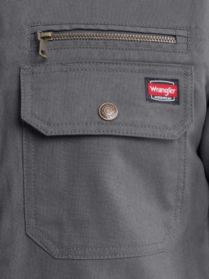 Men's Workwear Faux Shearling Lined Jacket