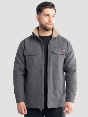 Men's Workwear Faux Shearling Lined Jacket | JACKETS & OUTERWEAR