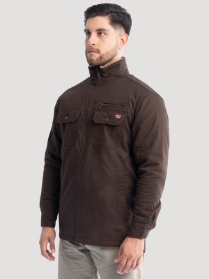 Men's Workwear Faux Shearling Lined Jacket