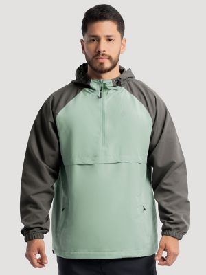 Men's Wrangler ATG™ Repellent Color Block Windbreaker