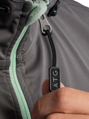 Men's Wrangler ATG&trade; Hooded Flex Vest in Charcoal/Blue alternative view 4
