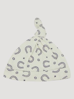 Wrangler Baby Bodysuits & Hat Set in Horseshoe Logo alternative view 2
