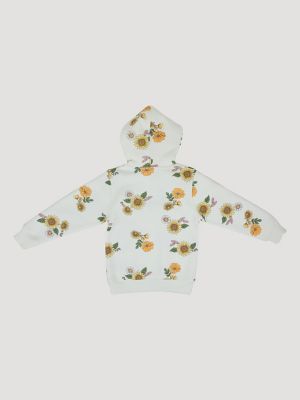 Wrangler Girls Graphic Pullover Hoodie:Sunflower Yellow:6 alternative view