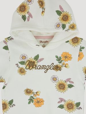 Wrangler Girls Graphic Pullover Hoodie:Sunflower Yellow:6 alternative view 2