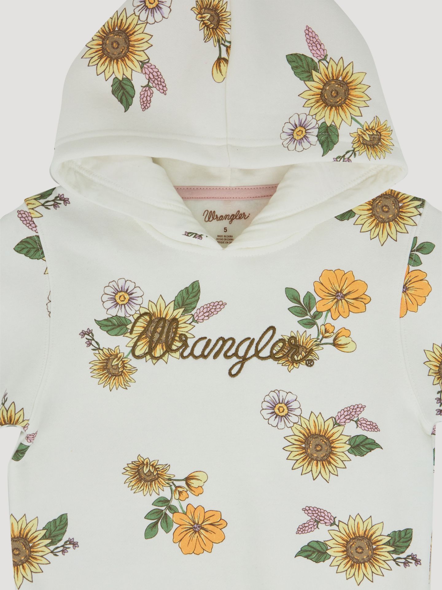 Худи Wrangler Graphic Pullover для девочек, цвет: Жёлтый — фото 3