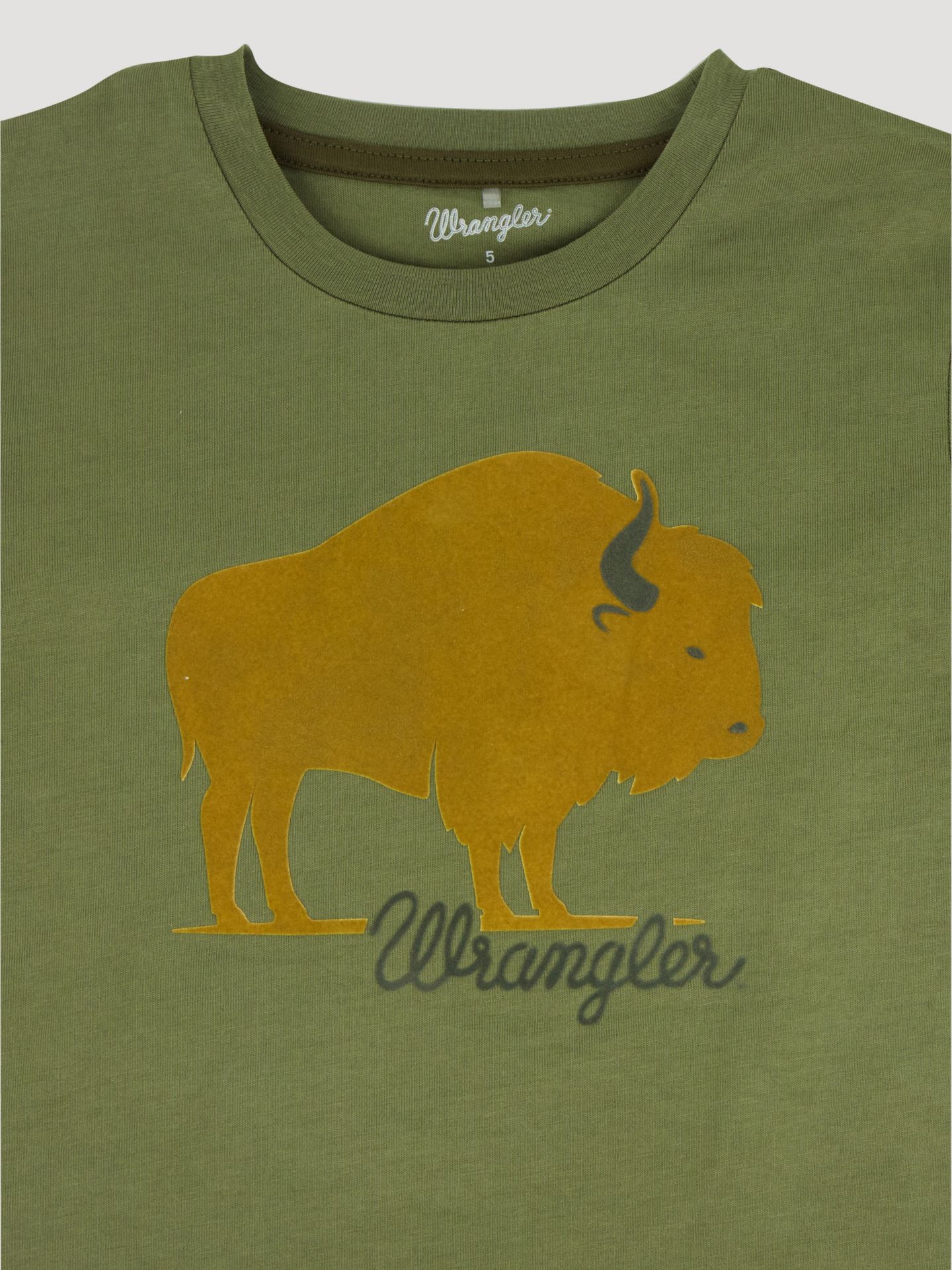 Футболка Wrangler Long Sleeve Graphic для мальчиков, цвет: Зелёный, вариант 1 — фото 3