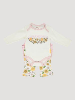 Wrangler Baby Girl Sherpa Vest Set