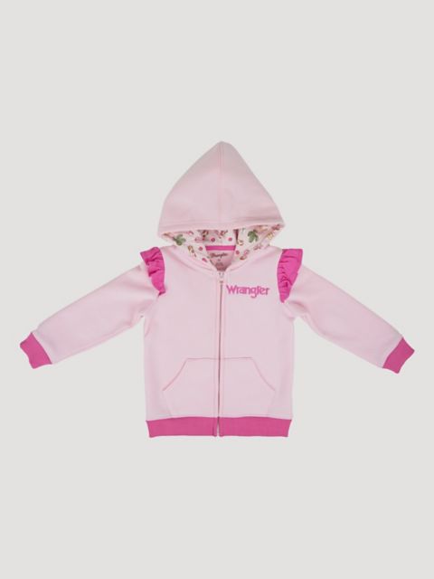 Мужские худи Wrangler Toddler Girl's Zip Ruffle Graphic