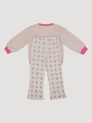 Wrangler Toddler Girl's Sweatshirt Set