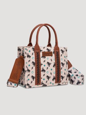 Rodeo Print Mini Tote in Turquoise