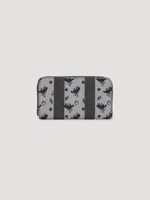 Rodeo Print Wristlet:Grey:One Size alternative view 2