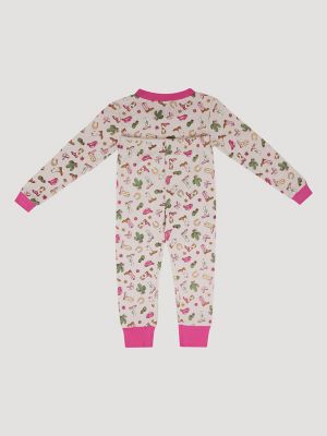 Wrangler Toddler Girl's Pajama Set in Cowgirl Pink alternative view