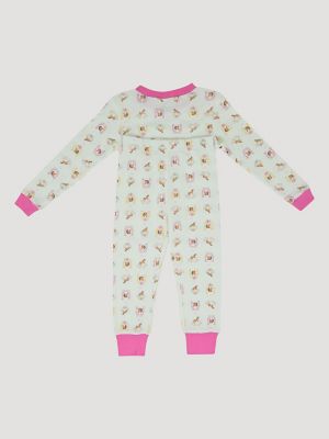 Wrangler Toddler Girl's Pajama Set in Horses alternative view