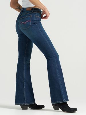 パンツ Anglerz coating flare denim Women's Fierce Flare Embroidered Jean | Online Exclusives | Wrangler®