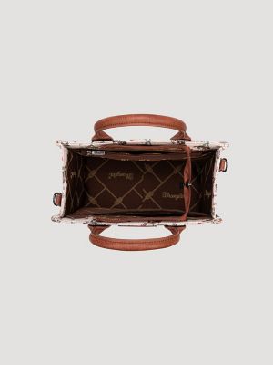 Rodeo Print Mini Tote in Tan