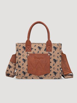 Rodeo Print Mini Tote:Brown:One Size alternative view