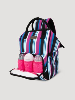 Brushpopper Stripe Backpack:Hot Pink:One Size alternative view 2