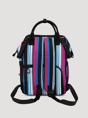 Brushpopper Stripe Backpack:Hot Pink:One Size alternative view 3