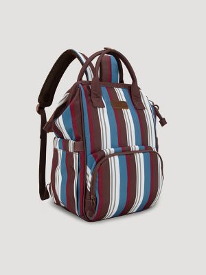 Brushpopper Stripe Backpack in Brown